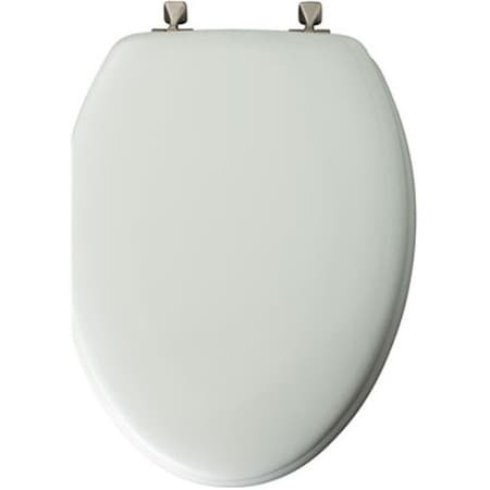 Chesterfield 144BN 000 White Elongated Wood Toilet Seat CH30143